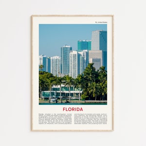 Florida print filmfoto, Florida kunst aan de muur, Florida poster, Florida foto, Florida poster print, Florida muur decor, USA poster, USA print