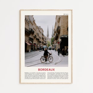 Bordeaux Print Film Foto, Bordeaux Wandkunst, Bordeaux Poster, Bordeaux Foto, Bordeaux Poster Druck, Frankreich Wanddekor, Frankreich Poster Druck