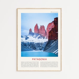 Film imprimé Patagonia, art mural Patagonia, poster Patagonia, photo Patagonia, impression poster Patagonia, décoration Patagonia, Art Patagonia