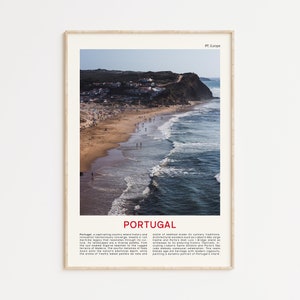 Portugal print filmfoto, Portugal kunst aan de muur, Portugal poster, Portugal foto, Portugal poster print, Portugal wanddecoratie, Portugal strand