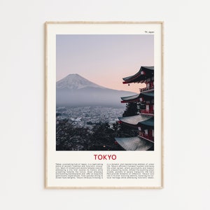 Fotografía impresa de Tokio, arte mural de Tokio, póster de Tokio, fotografía de Tokio, impresión de póster de Tokio, decoración de pared de Japón, impresión de póster de Japón, arte de Japón