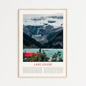 Lake Louise Print Film Photo, Lake Louise Wall Art, Lake Louise Poster, Lake Louise Photo, Lake Louise Poster Print, Alberta, Canada Print