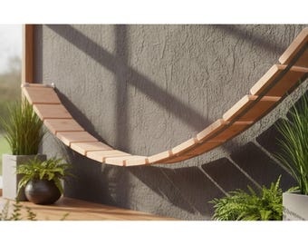 Outdoor Hängebrücke für Katzen - 20cm breit - Kletterwand Catwalk Spielplatz Wandspielplatz Katzenmöbel