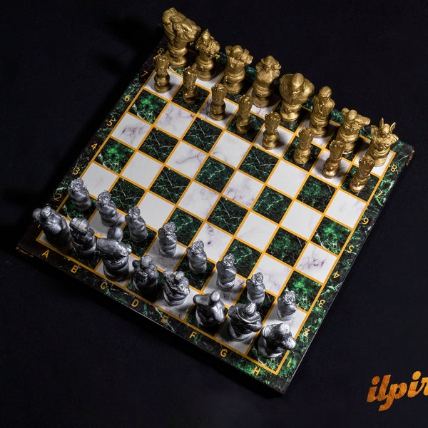 Avanger Chess Set - Handcrafted, Uniqie Chess Pieces, Marvel Gift