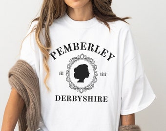 Stolz und Vorurteil Shirt: Pemberley, Derbyshire, Buch Liebhaber Geschenk