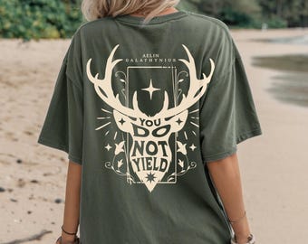 Throne of Glass Shirt, Fireheart, To Whatever End, SJM Bookish Merch