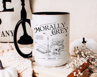 Morally Grey Book Club Mug: Romantasy Book Lover Gift