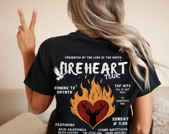 Aelin Galathynius Fireheart Tour Shirt - Throne of Glass Merch