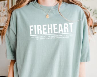 Throne of Glass Shirt: Fireheart, SJM Licensed Merch