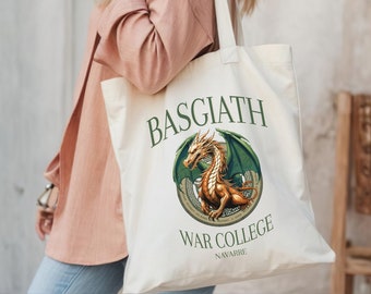Fourth Wing Tote Bag: Basgiath War College Dragon Rider Gift