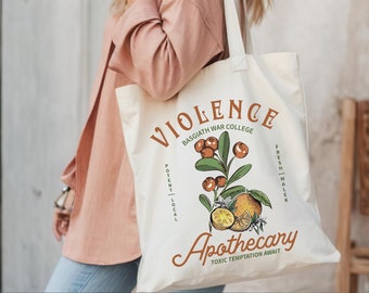Fourth Wing Apothecary Tote Bag: Basgiath War College Gift