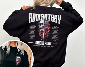 Romantasy Music Fest Bookish Sweatshirt, Dark Romance, Fantasy Reader, Book Lover Gift