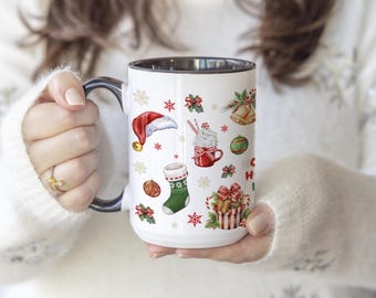 Christmas Coffee Mug, Holiday Decor, Secret Santa Gift