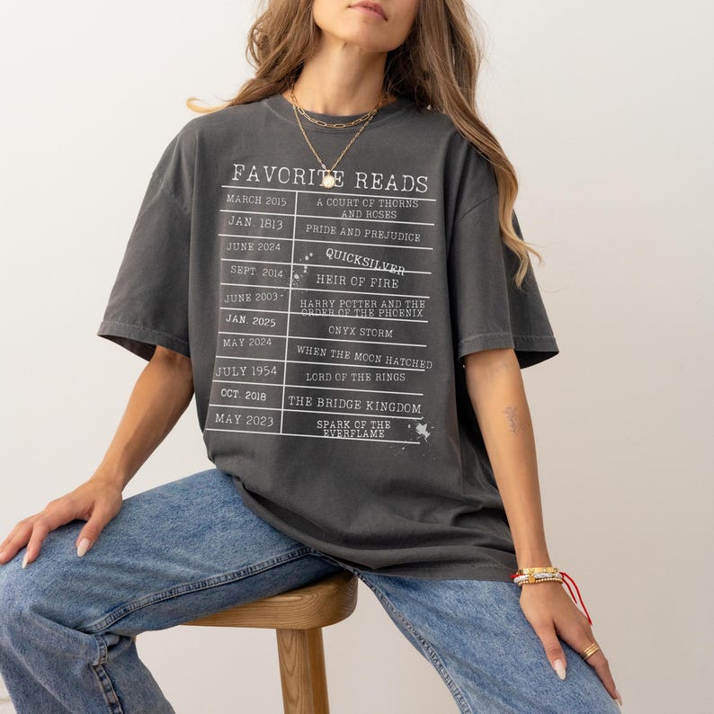Custom Bookshelf Bookish Shirt, Personalized Book Club Shirt, Custom Reading Bookish Merch, Gift for Book Lovers, Booktok, TBR Shirt