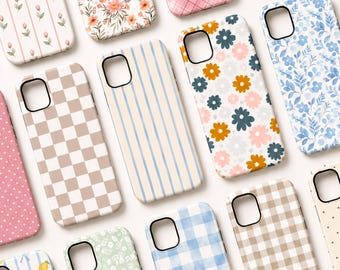 Tough Phone Case for iPhone & Galaxy, Custom Aesthetic Design, MagSafe Compatible Cover, iPhone 17 16 15 14 13 Pro Max Samsung S25 S24 S23