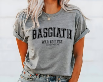 Chemise personnalisée de la quatrième aile : Basgiath War College, produit livresque Dragon Rider