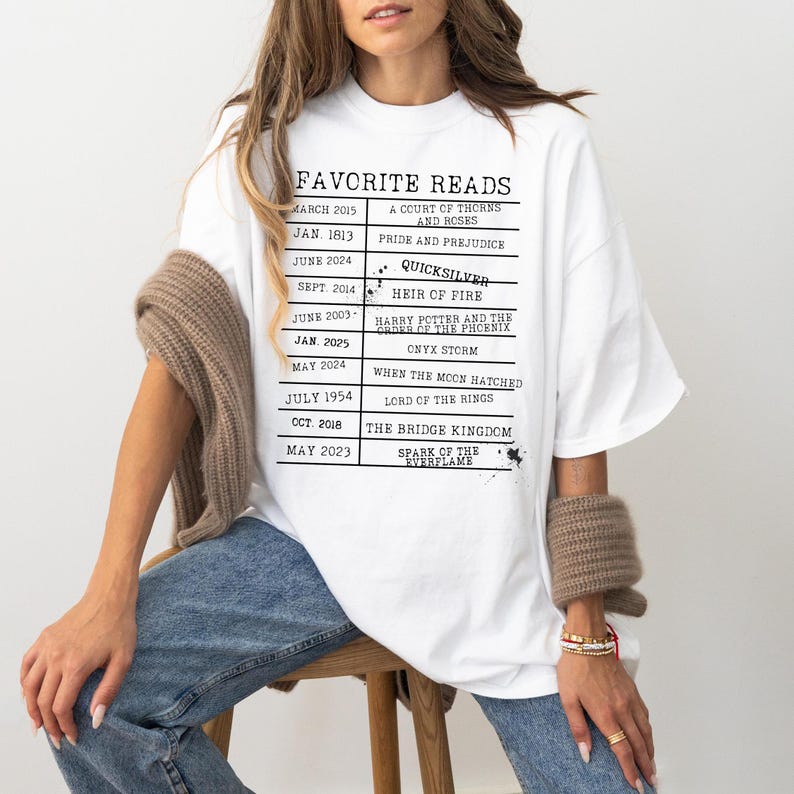 Custom Bookshelf Bookish Shirt, Personalized Book Club Shirt, Custom Reading Bookish Merch, Gift for Book Lovers, Booktok, TBR Shirt