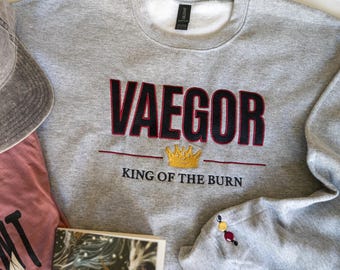Kaan Vaegor Embroidered Bookiah Sweatshirt, When the Moon Hatched Sarah A. Parker Licensed Booktok Merch
