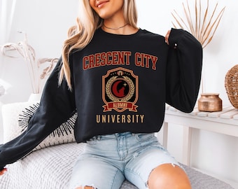 Crescent City Sweatshirt, Officially Licensed Sarah J Maas Merch, Lunathion