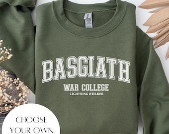 Gepersonaliseerd leesgerief sweatshirt vierde vleugel, Basgiath War College, Dragon Rider