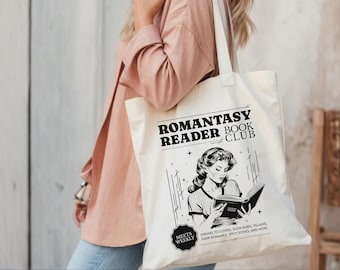Romantasy Reader Book Club Tote, Book Lover Bag, Bookish Merch