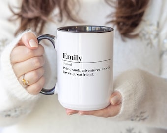 Personalized Name Definition Coffee Mug, Custom Meaning Mug