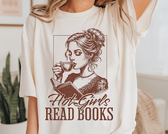 Camiseta de chicas atractivas que leen libros: camiseta para amantes de los libros, lectoras de romance