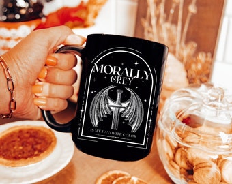 Morally Grey Book Club Mug: Romantasy Book Lover Gift