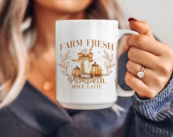 Pumpkin Spice Latte Mug, Fall Thanksgiving Gift