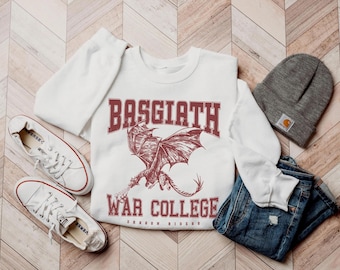Fourth Wing Sweatshirt, Basgiath War College, Bookish Merch, Dragon Rider Fantasy Reader Gift