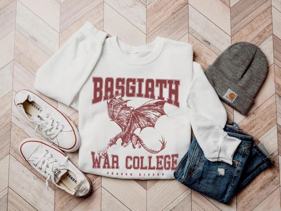 Fourth Wing Sweatshirt, Basgiath War College, Bookish Merch, Dragon Rider Fantasy Reader Gift