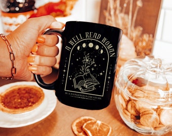 Well Read Woman Bookish Mug, Dark Romance Reader, Book Club Gift