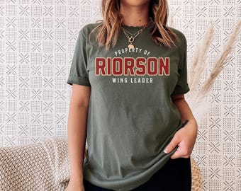Fourth Wing Shirt: Riorson Wing Leader, Basgiath War College