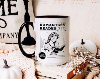 Romantasy Reader Book Club Mug, Bookish Merch, Book Lover Gift