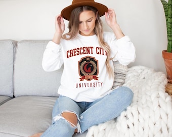 Crescent City Sweatshirt, Officially Licensed SJM Bookish Merch