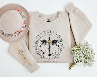 Fourth Wing Sweatshirt: Basgiath War College Dragon Rider