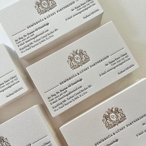 carte de visite typographique