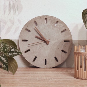 Cement Clock | Wall clock industrial design | Wall clock simple | Wall decoration simple | minimalist wall clock | Industrial clock | Cement wall clock