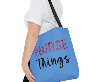 Nurse Things Tote Bag, Nurse Tote Bag, Nursing Tote Bag, Nurse Tote Bag, School Nurse Tote Bag, Nurse Week Gift, Cute Kawaii Bag, Gift
