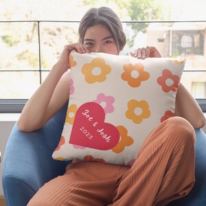 Personalized Valentine&#39;s Day Pillow, Custom Couple Pillow, Love Pillow, Fun Pillow, Valentine Pillow, Small Pillow, Vintage Pillow, Wedding