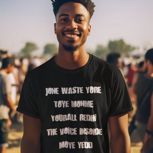 Jone Waste Yore Toye Monme T-Shirt, Funny Tee, Funny Gen Z Gift, Gag Gift, Music Parody Shirt, I Miss You Gift, Funny Lyrics, Trendy Tee
