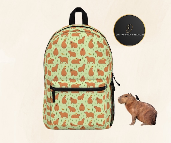 School Stationery Set Capybara - Large Capacity, Waterproof, Cute Kawaii Backpack Set With Multiple Pockets Backpack For School - View #6