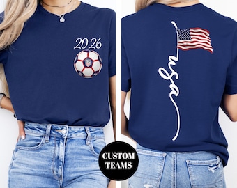 Cup Custom USA Shirt, Mexico Canada 2026 Soccer Sweatshirt, Personalized Football Team Gift