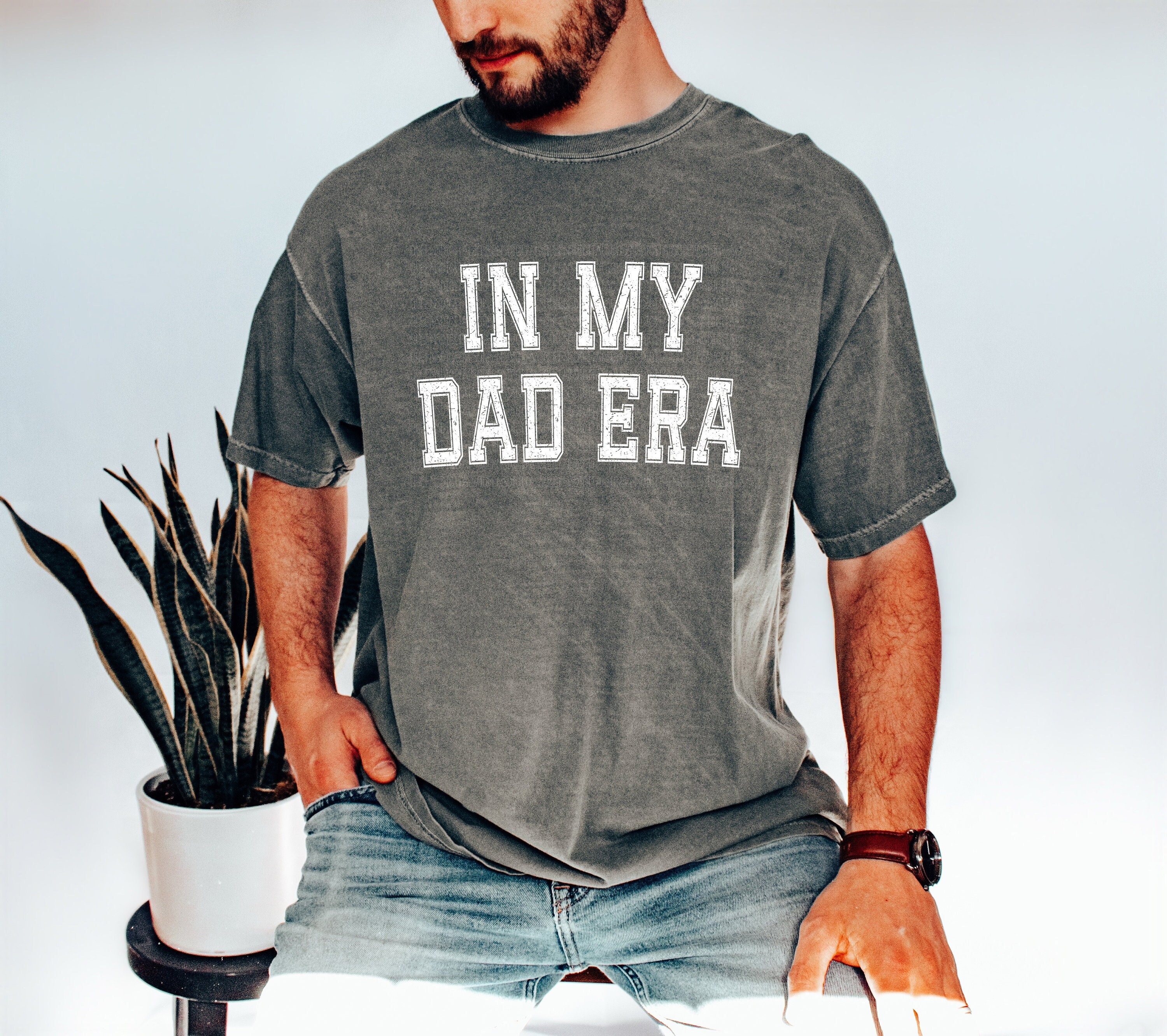 Dad Shirt, In My Dad Era T-Shirt, Funny Dad Gift, Cool Dada Tee, Fathers Day Gift For Dad, Best Dad Ever, Announcement Pregnancy Reveal Plus