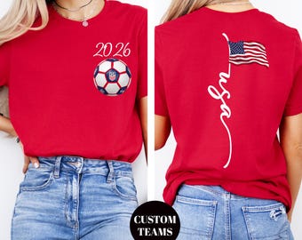 Cup USA Shirt, Custom Mexico Canada 2026 Soccer Sweatshirt, Personalized Football Team Gift