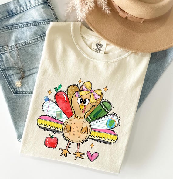 Thanksgiving Teacher Shirt Retro Pumpkin Shirt Fall Teacher Tshirt Women's Cozy Autumn Tee Pumpkin Season Teacher Shirt Comfort Colors®