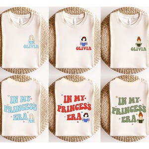 Birthday Princess Shirt, Disney Girl Family Matching Gift for Daughter Kid Toddler Themed Party Tee Minimal For Her Pastel Sweatshirt