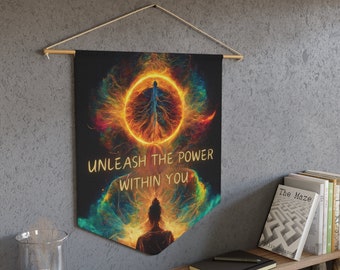 Empowering Quote Pennant | Inspirational Wall Banner | Spiritual Home Decor Gift | Motivational Gift