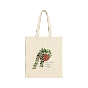 Hoya Carnosa &#39;Compacta Variegata&#39; Canvas Tote Bag