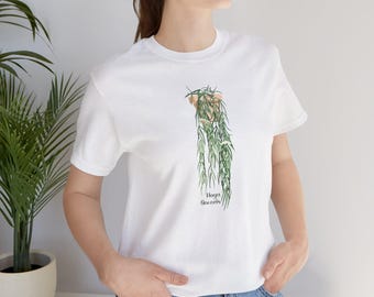 Hoya Linearis Plant Lover T-Shirt - White